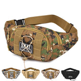 Men's Camouflage Waist Bag Large Capacity Military Fan Cashier Wallet