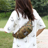 Men's Camouflage Waist Bag Large Capacity Military Fan Cashier Wallet