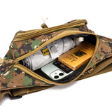 Men's Camouflage Waist Bag Large Capacity Military Fan Cashier Wallet