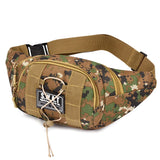 Men's Camouflage Waist Bag Large Capacity Military Fan Cashier Wallet