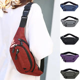 Women's Waterproof Waist Bag Anti-Theft Zipper Fanny Pack