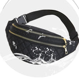 Women's Oxford Waist Bag Crossbody Chest Handbag Travel Messenger Belt Bag