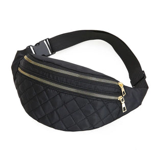 Women's Oxford Waist Bag Crossbody Chest Handbag Travel Messenger Belt Bag