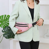Women's Oxford Waist Bag Crossbody Chest Handbag Travel Messenger Belt Bag
