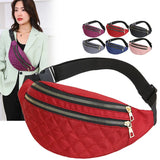 Women's Oxford Waist Bag Crossbody Chest Handbag Travel Messenger Belt Bag