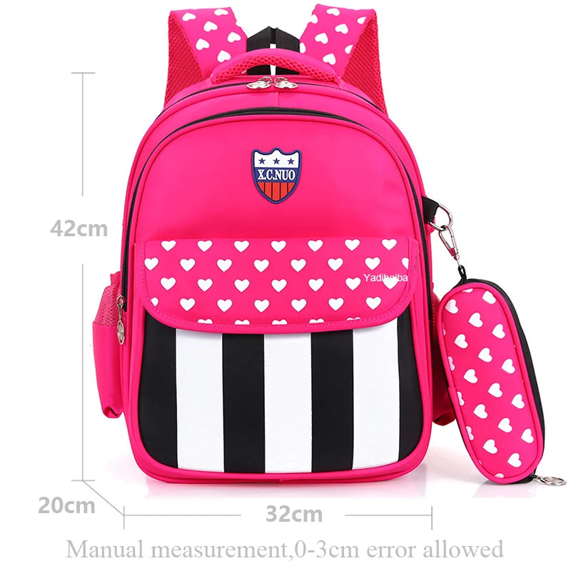 Waterproof School Bags For Kids With Pencil Case