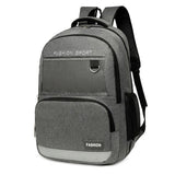 Waterproof Men's Nylon Backpack College Student School Backpack 15.6 Inch