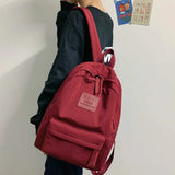 Waterproof Nylon Backpack High School Student School Bag Women Backpacks