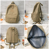 Waterproof Nylon Backpack High School Student School Bag Women Backpacks