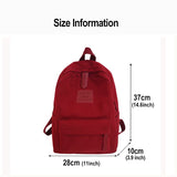 Waterproof Nylon Backpack High School Student School Bag Women Backpacks