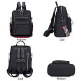 Waterproof Oxford Women Backpack Anti-theft Shoulder Bags