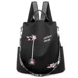 Waterproof Oxford Women Backpack Antitheft Printed School Bag Large Capacity