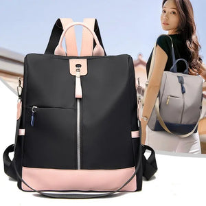 Waterproof PU Leather Women Backpack Anti-theft Ladies Travel Daypack