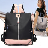 Waterproof PU Leather Women Backpack Anti-theft Ladies Travel Daypack