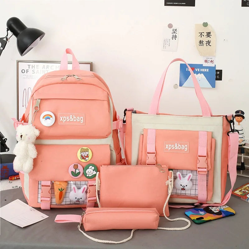 Waterproof School Backpacks Girls Princess Set Mochila Escolar Kids