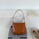 Winter Famous Vintage Small PU Leather Women's Underarm Handbag And Purse