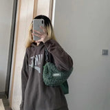 Winter Messenger Plush Bag Lamb Wool Youth One-Shoulder Bag Chain Street