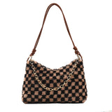 Winter Plush Crossbody Bag for Women Single Shoulder Handbag