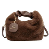 Winter Plush Handbags Ladies Shoulder Bag