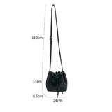 Winter Women?s Handbag Faux Suede Drawstring Bucket Bag