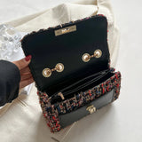 Winter Woolen Handbags Crossbody Bag Shoulder Purse Clutch