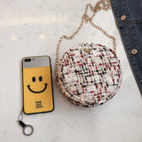 Winter Women's Bags Wool Shoulder Bag Elegent Ladies Crossbody Bag
