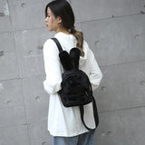 Winter Plush Backpack for Girls Pink