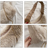 Winter Women's Shoulder Bag Messenger Petal Strap Boston Armpit Bag