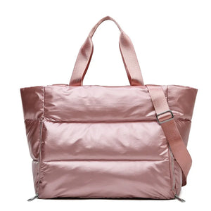 Winter Large Capacity Shoulder Bag for Women Waterproof Nylon Bags