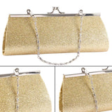 Glitter Clutch Purse Evening Party Wedding Bridal Chain Shoulder Bag