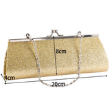 Glitter Clutch Purse Evening Party Wedding Bridal Chain Shoulder Bag