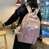 Women Backpack Nylon Waterproof School Travel Bags Laptop Rucksack