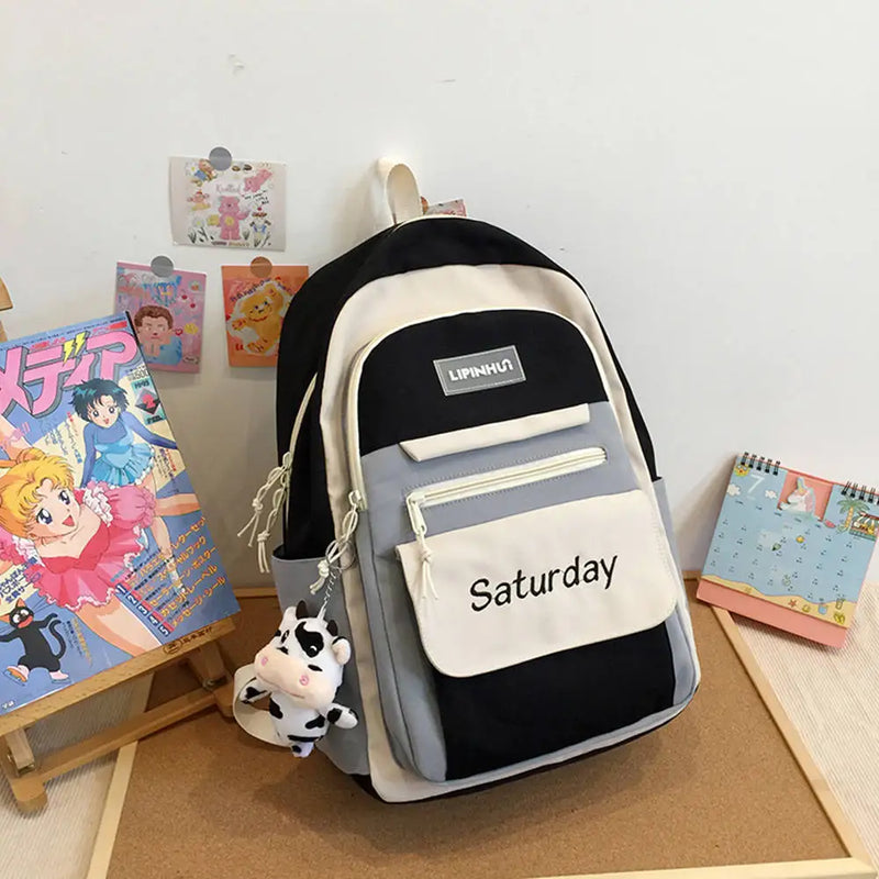 Waterproof College School Backpack for Teenage Travel