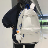 Waterproof Nylon Backpack for College Students, Large Capacity Laptop Bag