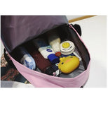 Teen Girls Canvas School Backpack Thin Small Travel Bag