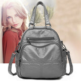 Women Backpack Pu Leather Daypack Backpacks Female Mochila