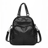 Women Backpack Pu Leather Daypack Backpacks Female Mochila