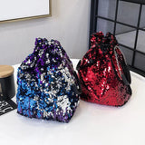 Sequined Bucket Bags Bling Shoulder Bag