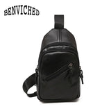 Soft PU Leather Mini Chest Bag Single Shoulder Bag Unisex High Travel Bag Q0001