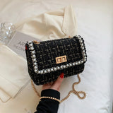 Woolen Handbag Women Crossbody Bag Shoulder Purse Clutch Sac A Main