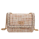 Woolen Handbag Women Crossbody Bag Shoulder Purse Clutch Sac A Main