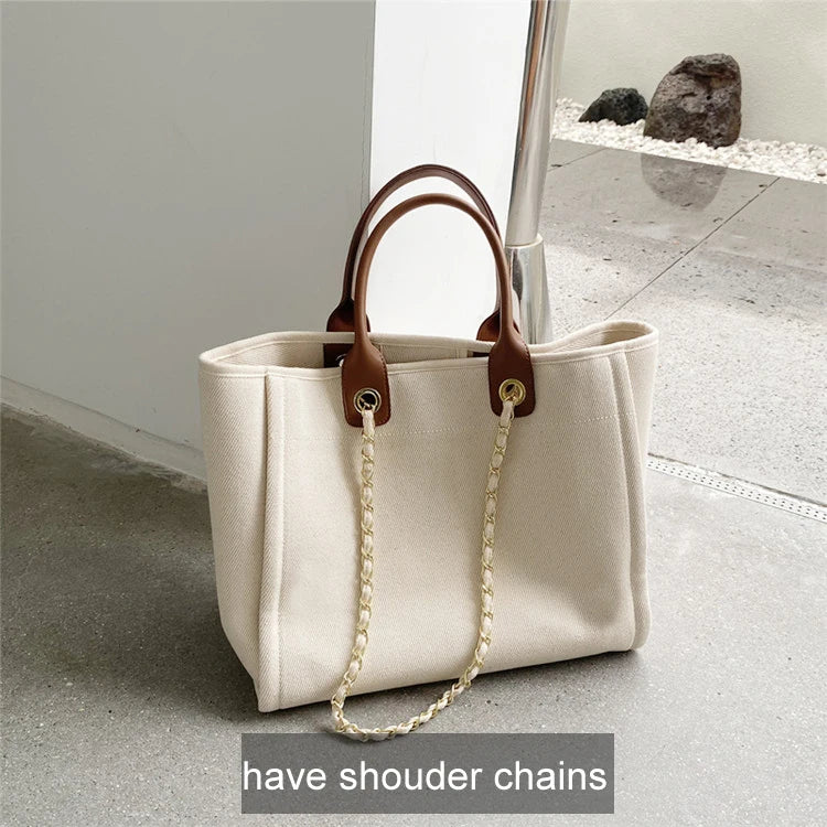 Canvas Handbags Large Shoulder Bags Tote Bags Casual Handbags Bolsa Feminina