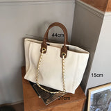 Canvas Handbags Large Shoulder Bags Ladies Tote Bags Female Casual Handbags