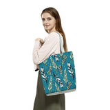 Feather Print High Capacity Travel Shoulder Bags Tote Handbag