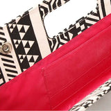 Classic & Geometric Patterns Handbags Canvas Clutches Evening Bags