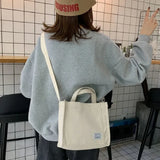 Corduroy Zipper Shoulder Bag Handbag for Women