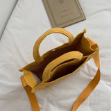 Corduroy Zipper Shoulder Bag Handbag for Women