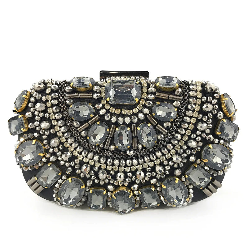 Women Diamond Evening Clutch Bags Bling Banquet Wallets