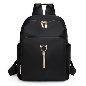 Waterproof Tassel Oxford Backpack for Women