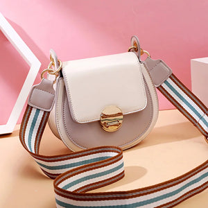 Stone Pattern PU Leather Shoulder Messenger Bag Lady Crossbody Mini Bag